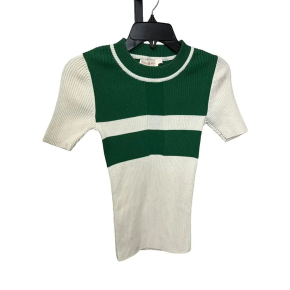 Tory Burch Ribbed Stretchy Top Size Small - Picture 2 of 5